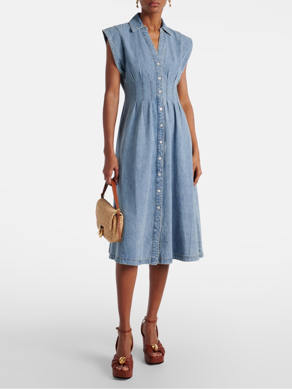 Veronica Beard Ruben Midi Dress - Picture 3 of 16